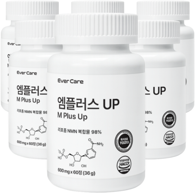 엠플러스업 리포좀 NMN 비타민C 국내특허원료 함유 엔엠엔 haccp 인증, 6개, 60정
