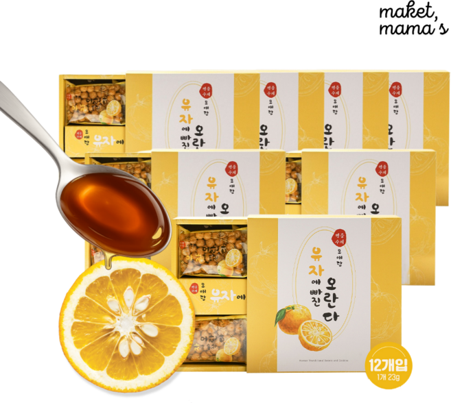 [모애당] 유자에 빠진 오란다, 7박스, 276g