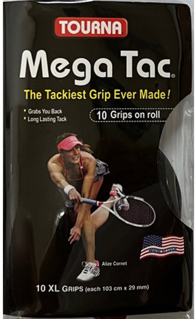 투나 MEGA TAC 메가텍 테니스 그립 10입, 블랙, 1개