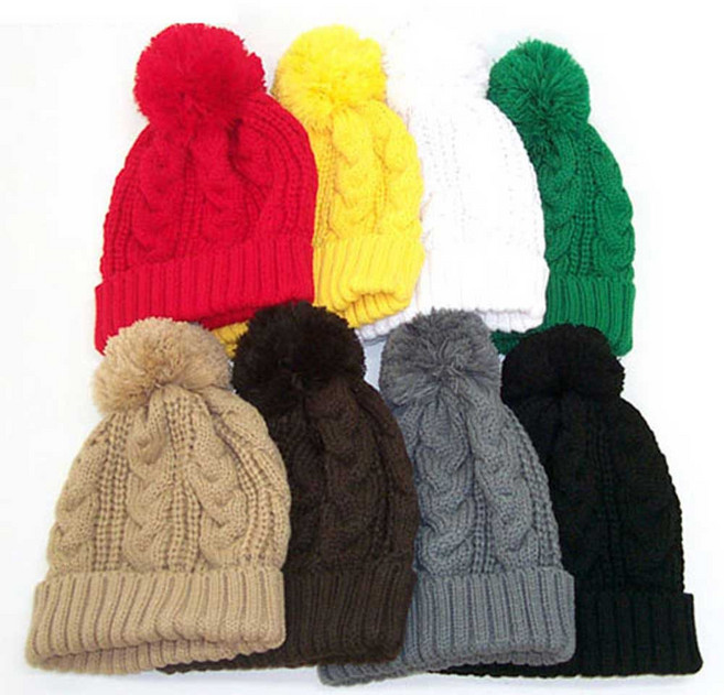 꽈배기방울모자