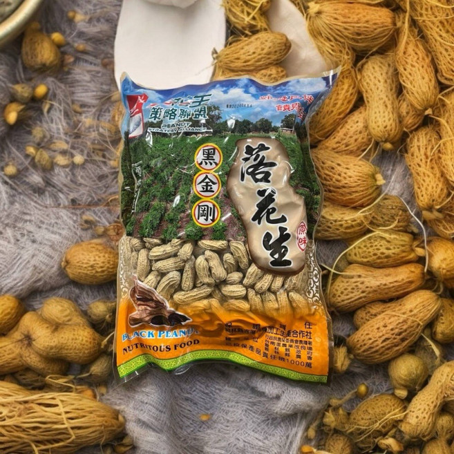花生策略聯盟 黑金剛花生, 1個, 原味黑金剛花生600克
