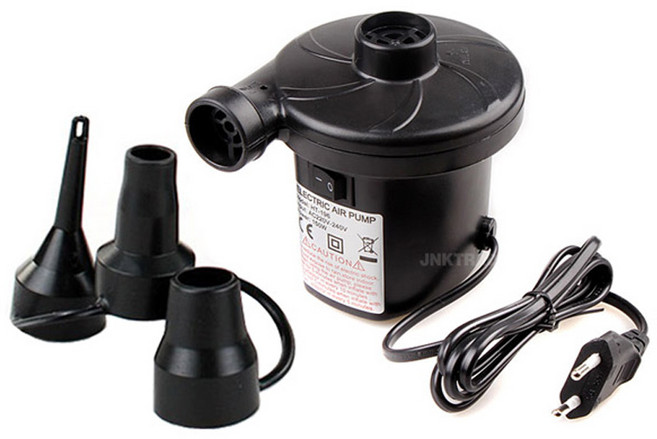 더원스토리 에어펌프 가정용 전동펌프 공기주입기 수동 자동 풀장 튜브 풍선 에어매트, 1개