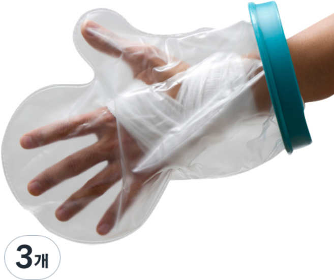 퍼스타 기브스 방수커버 성인손목 FS-2104, 혼합 색상, 3개
