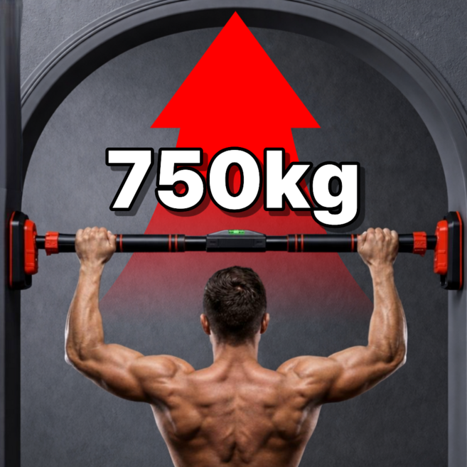 가정용 문틀 철봉 풀업바 턱걸이 운동기구, black