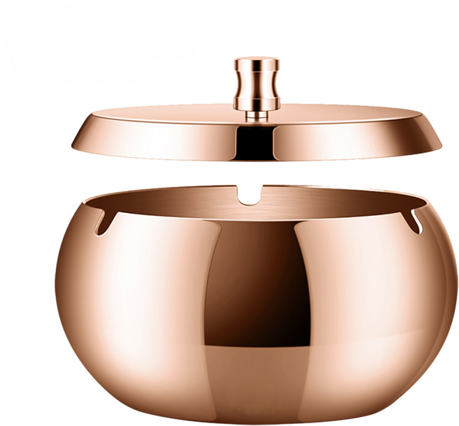 일이공팔 냄새꾹 스테인레스 티타늄 냄새차단 담배 재떨이 단지형, 1개, 로즈골드