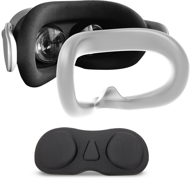 빛샘방지 메타퀘스트3S 안면폼 커버 케이스 렌즈커버, 1개, 화이트