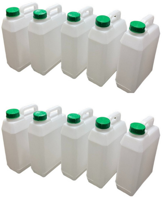 말통 직사각 2리터 10개 1세트 기름통 석유통 생수통 소스통, 2L