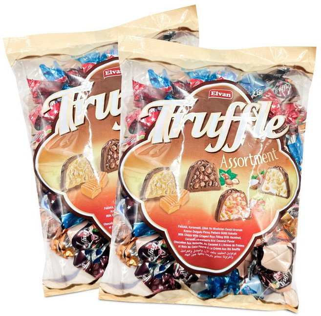 엘반 트러플어솔트먼트1000 초콜릿, 1kg, 2개
