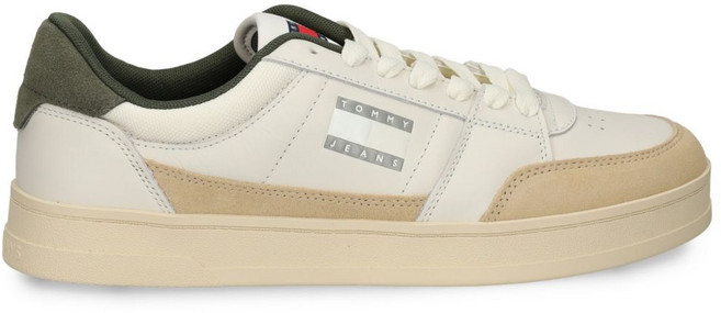 타미진스 토널 로고 가죽 스니커즈