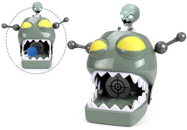 좀비 식물 피규어 감자 광산 해바라기 콘 헤드 버킷 상어 해적 로봇 인형 크리스마스 선물, 28. DR.Zomboss Head, 1개