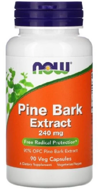 나우푸드 파인 바크 추출물 240mg 베지 캡슐 글루텐 프리 비건, 1개 - 쿠팡