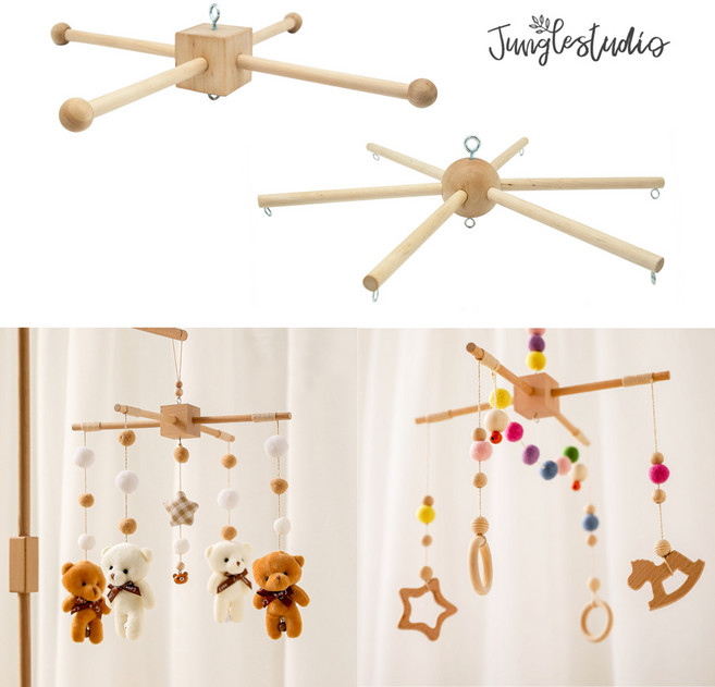 [정글스튜디오] 우드 모빌 프레임 모빌대 아기모빌 만들기 재료
