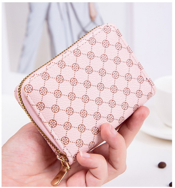 럭키제이 패턴 카드지갑 아코디언 명함지갑 반지갑