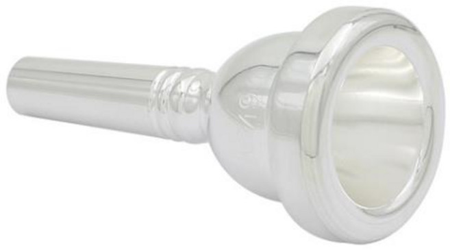 알토 트롬본 마우스 피스 풀 노즐 황동 소재 골든 실버 6 1 2 스페셜, 02 Silver, 1개