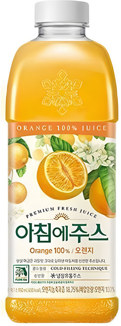 서울우유 아침에주스 오렌지 210ml(아이스박스포장), 16개, 950ml