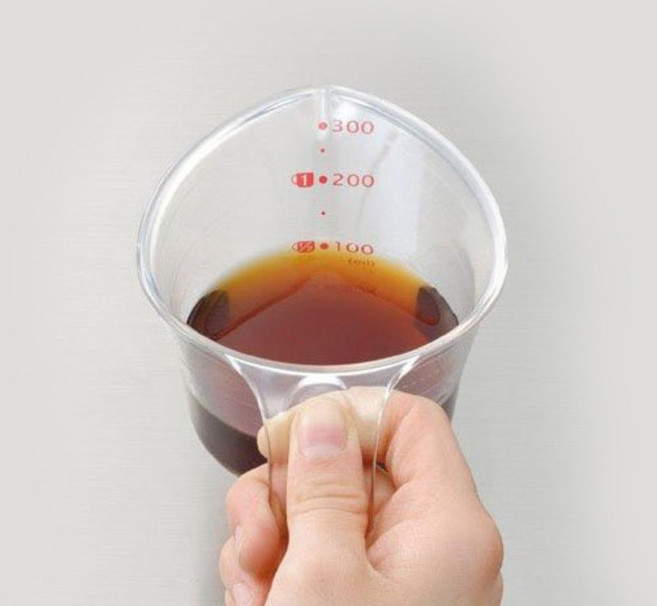 이노마타 계량컵 미니 계단형 대용량 7Type 택1, 350ml, 투명