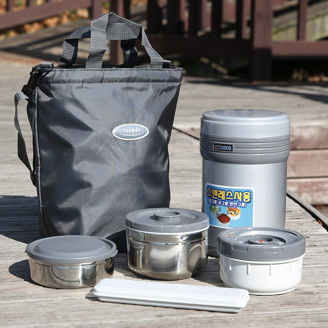 코스모스 보온도시락 으뜸도시락 WJ-385 (1.6리터), 1개, 혼합색상