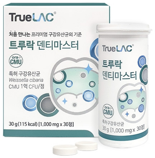 [프리미엄 구강유산균] 트루락 덴티마스터, 30정, 1개