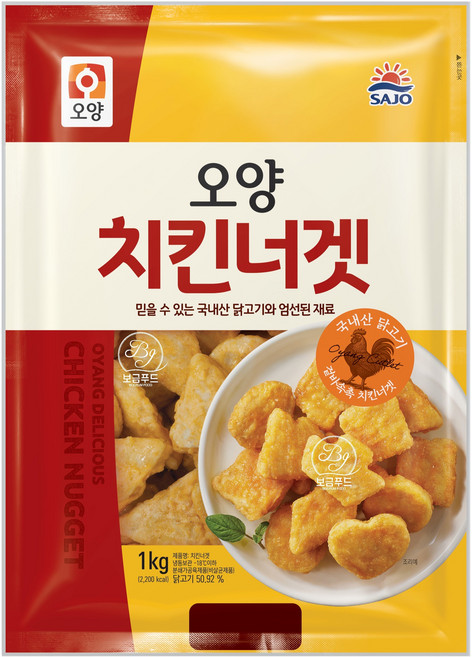 오양 치킨너겟 1kg, 3개