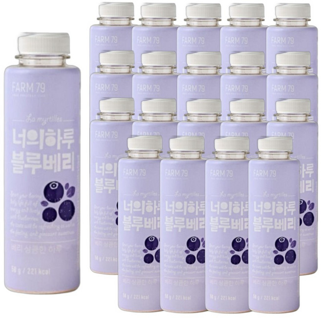 팜79 너의하루 선식블루베리 가루, 50g, 20개