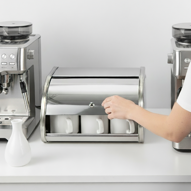 풀라이프 스텐 브레드박스, 1개, 실버