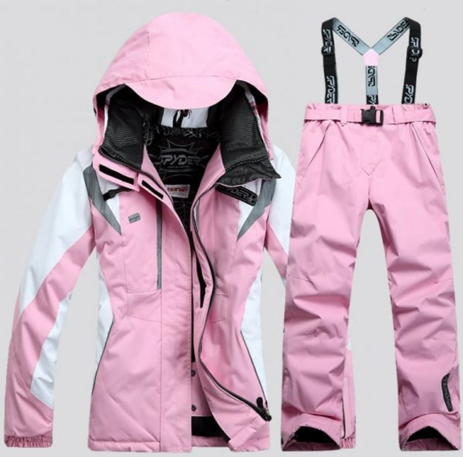 101245 여성스키복 스키 정장 방수 및 따뜻한 베니어 더블 보드 슈퍼 따뜻한