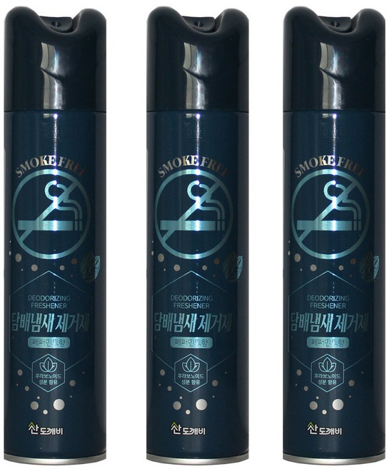 산도깨비 공기청향제 냄새제거제 탈취청향제 탈취제 실내용 방향제, 300ml, 3개