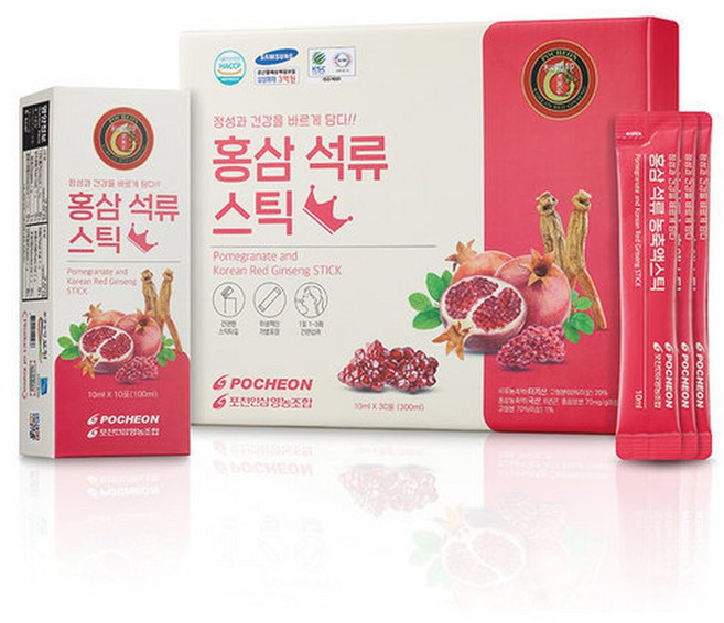 홍삼석류스틱 10ml 30개입 1개, 30개