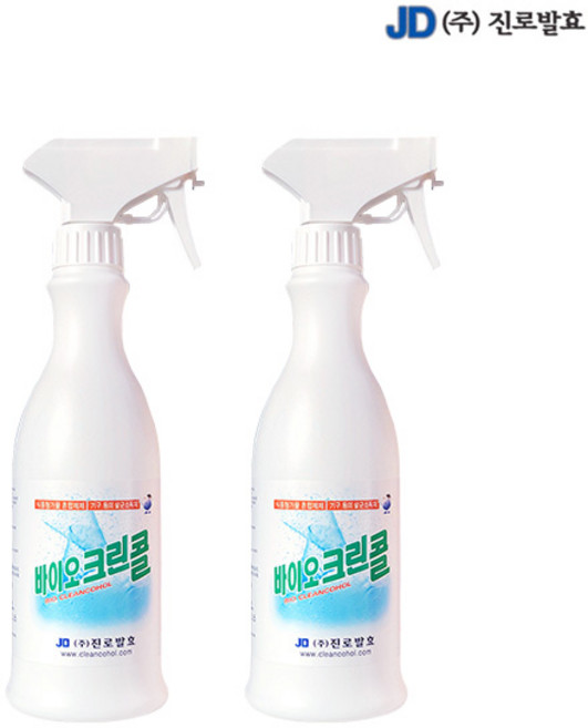 바이오크린콜 진로발효 살균소독제, 450ml, 2개