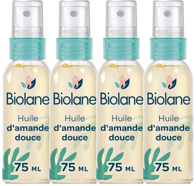 [2+2] 비올란 스위트 아몬드 베이비 마사지 오일, 75ml, 4개
