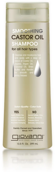지오바니 스무딩 캐스터 오일 샴푸, 1개, 399ml - 쿠팡