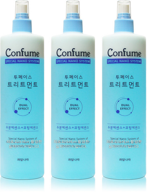 과일나라 컨퓸 투페이스 트리트먼트 530mlx3ea 헤어에센스 헤어미스트, 530ml, 3개
