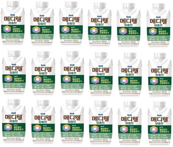 메디웰 당솔브 호두맛 200ml 18개 건강한 간식 아침대용, 3.6L, 5세트