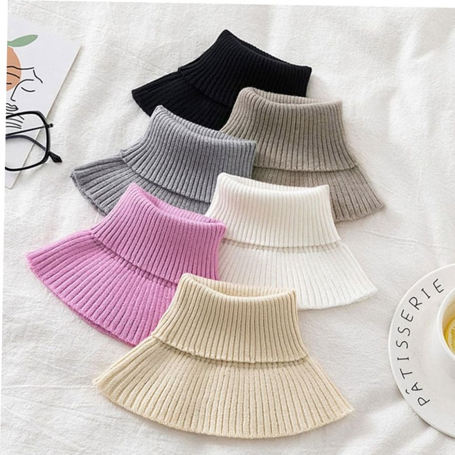 페이크카라 여성 니트 공갈 목폴라 페이크 터틀넥 겨울 레이어드