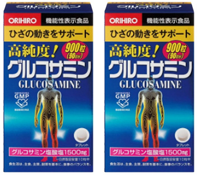 오리히로 글루코사민 무릎관절 900정 2개 일본