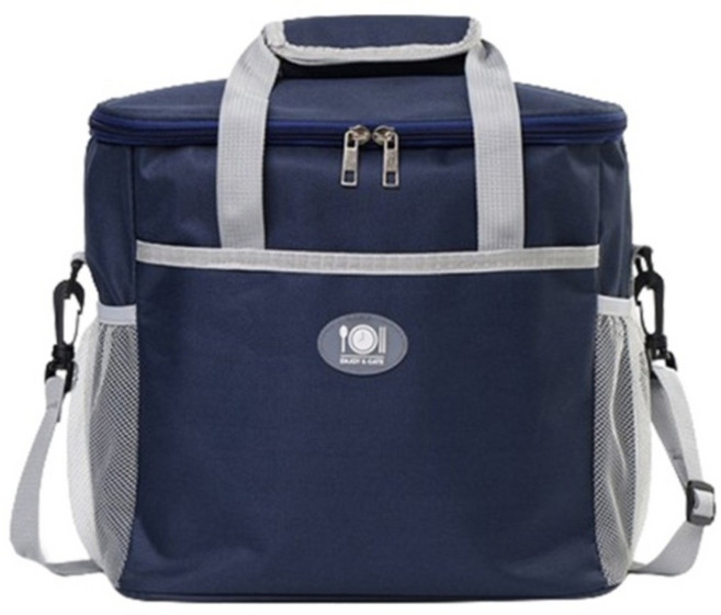 마벨인홈 다용도 보온보냉 도시락 가방 14L, 네이비