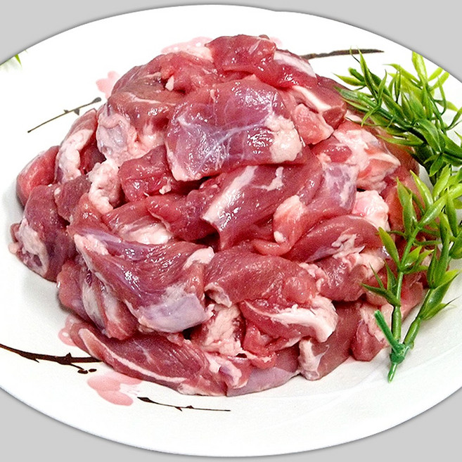 [으뜸한돈] 국내산 냉장 한돈 찌개용 돼지고기 500g+500g (총1kg), 2개, 500g