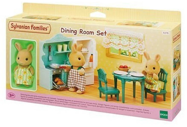 (선물완구) 토이트론 실바니안 패밀리 5378 써니 토끼의 다이닝 룸 세트, 1개