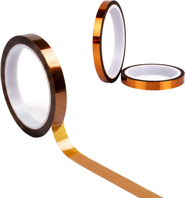 폴리이미드 내열 테이프 5mm x 32M 고온 절연 PI 필름 전자기판 보호용, 2개