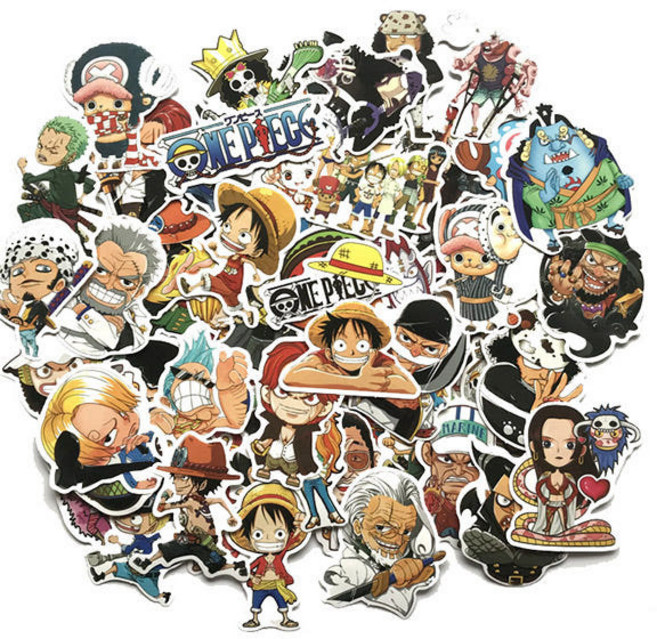 원피스 61종 프리미엄 캐리어 노트북 방수 스티커, 1개, 원피스 61종 스티커