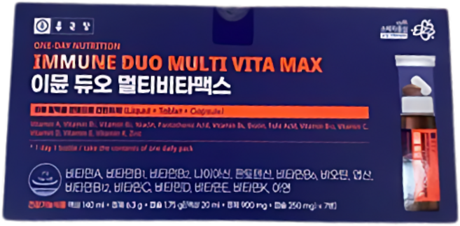 종근당 이뮨 듀오 멀티비타맥스, 24회분, 1개