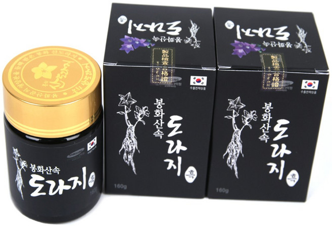 봉화산속 흑 도라지 발효진액(160gx2병) 기타건강즙, 2개, 160g