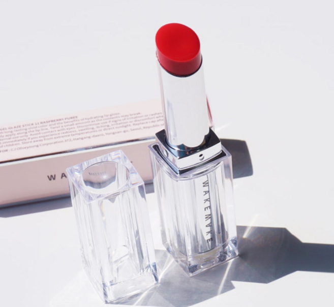 웨이크메이크 듀이 젤 글레이즈 스틱 [단품] 입술 쫀쫀 광택 탱글 부드러운 텍스처, 1개, 17 페탈헤이즐