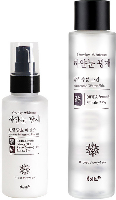 넬라 하얀눈 스킨+에센스 스킨케어 2종 세트, 100g, 1개