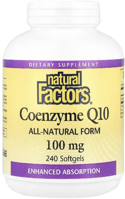 내추럴 팩터스 코큐텐 코엔자임 Q10 유비퀴논 100mg 240소프트젤, 120g, 1개, 240정 - 쿠팡