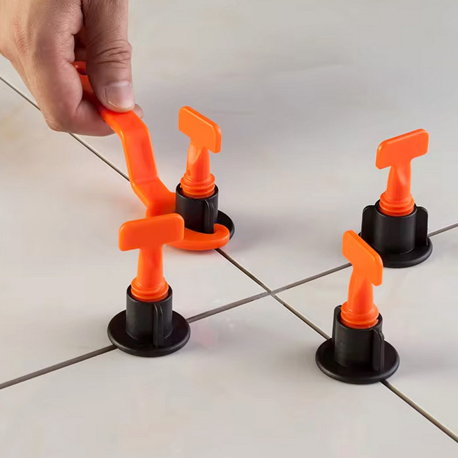 타일 평탄 레벨링 재사용 수평클립 1.5mm 50개, 수평클립50개+조임스패너