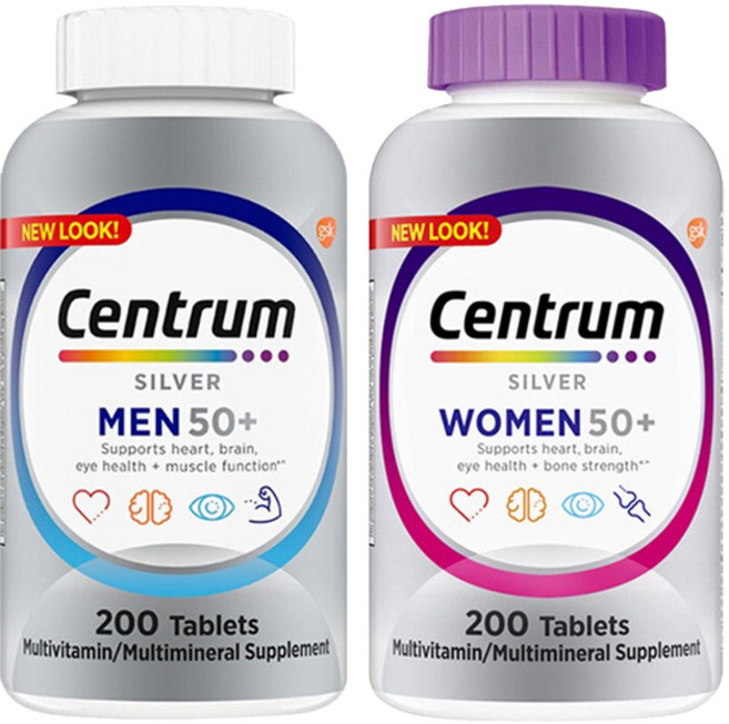 NEW 센트룸 실버50세이상 멀티비타민, 1개, 200정