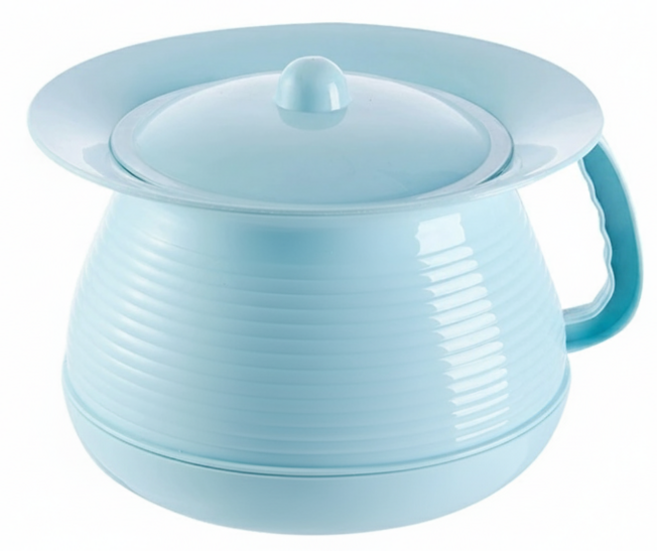 루멘모어 이동식 요강 성인용 휴대용 변기, 블루, 1개