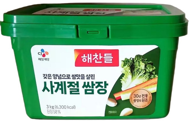 대용량 쌈장 3000g 분식점 고기 순대막창 만능 다용도, 1개, 3kg