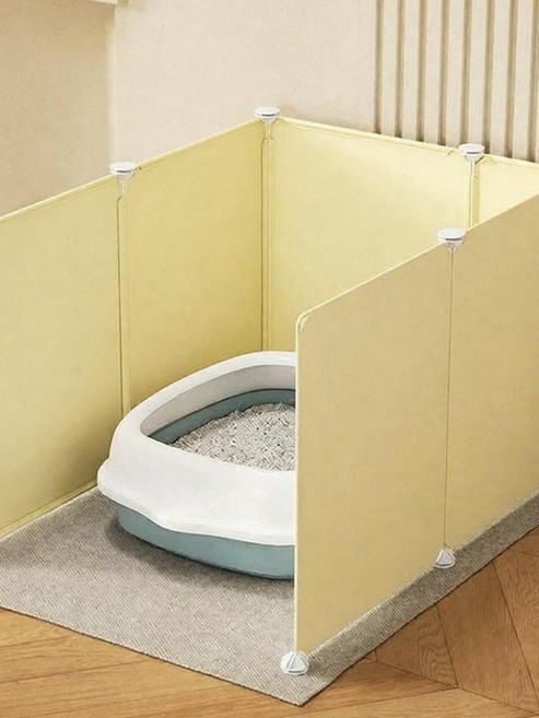 고양이 투명 화장실펜스 냄새 사막화방지 펜스 가림막 투명, 그린 B